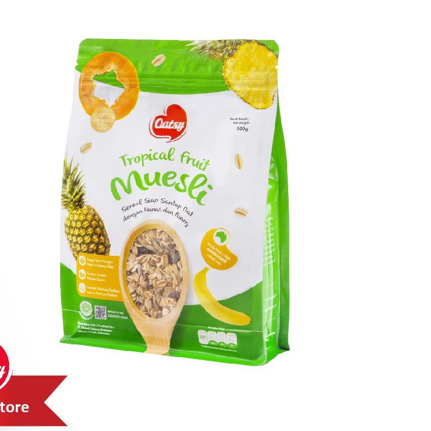 

Limited✅Oatsy Muesli Tropical Fruit 500g