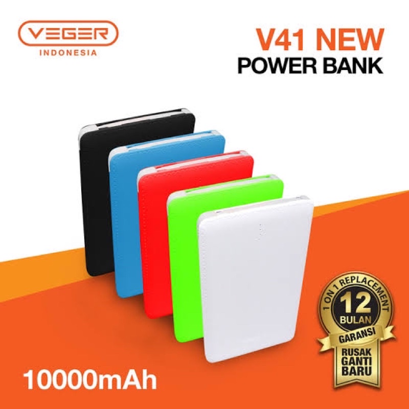 POWER BANK VEGER 10000 MAH / POWER BANK BAGUS
