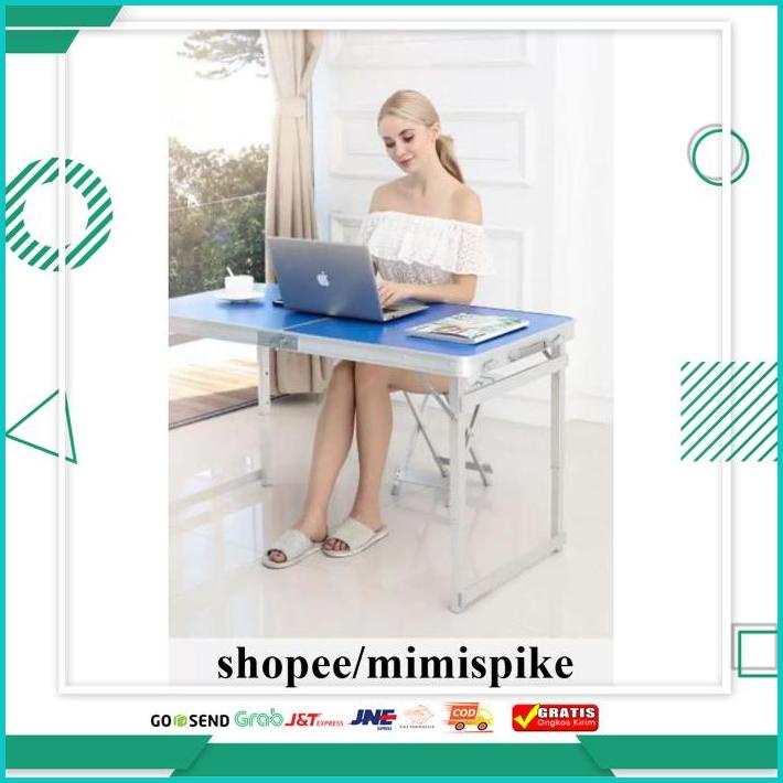 COD MEJA LIPAT KAKI KOTAK MEDIUM 120CM MEJA LIPAT PORTABLE MEJA LIPAT KOPER HPL MEJA LIPAT SERBAGUNA