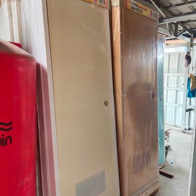 Pintu Kamar Mandi Pvc Motif Serat Kayu Coklat Denikass
