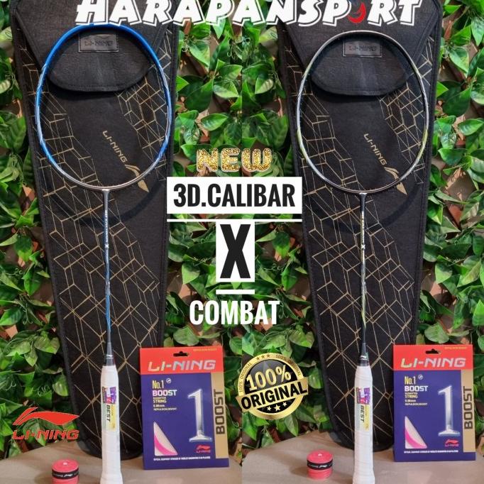 RAKET BADMINTON LINING 3D CALIBAR X COMBAT / 3 D CALIBAR ORIGINAL 100%