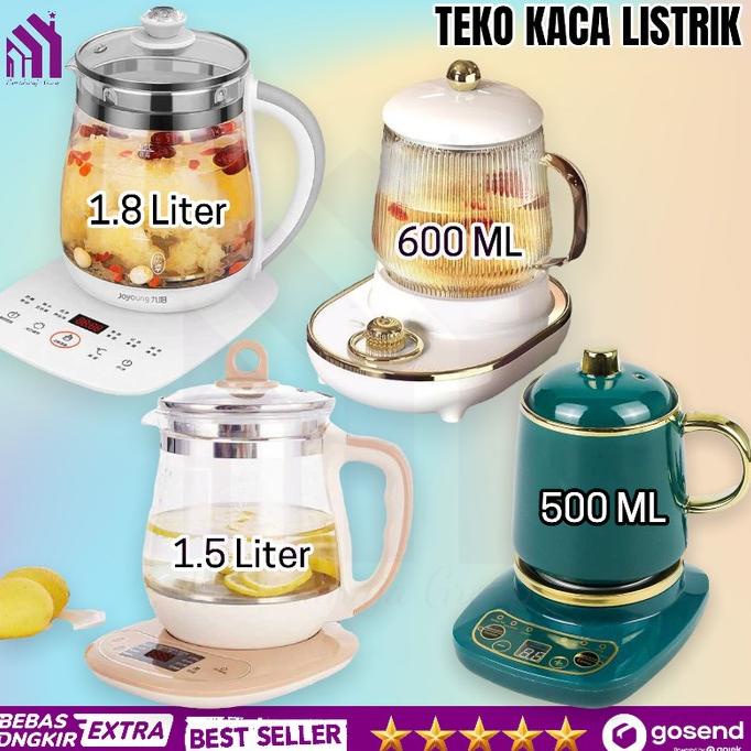 Teko Kaca Pemanas Air Listrik Kettle Glass Electric Elektrik Yusmadell