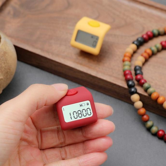 Tasbih Digital LED Rechargeable Tally Counter 9 Channel Charging