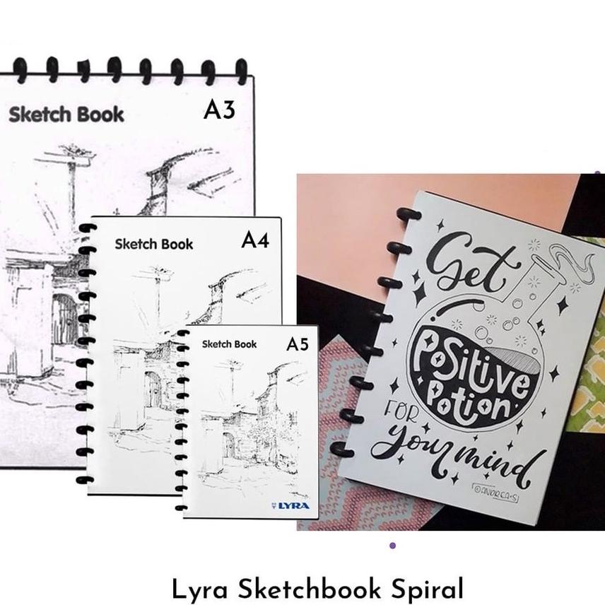 

Moodbooster3.3 LYRA SKETCHBOOK / BUKU SKETSA/ BUKU GAMBAR A3 , A4 , A5 (KS) 312♬