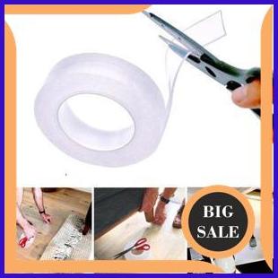 

LEM TAPE SUPER KUAT 1 M TAPE TRANSPARAN WASHABLE REUSE IVY GRIP LAKBA