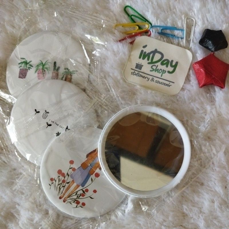 Cermin Pocket/Hand Mirror | INDAY SHOP