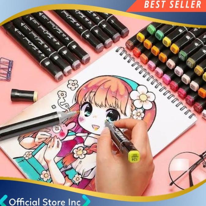 

Touchcool Marker Set 30Pcs Spidol Permanen Warna Menggambar Sketsa Pro