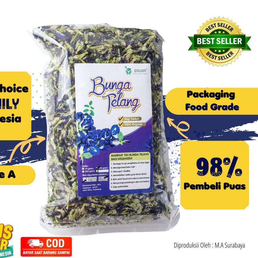 

Sale✔️BUNGA TELANG ORGANIK 250 Gr/Teh Bunga Telang Kering/Teh Biru/ Butterfly Pea / Obat Asma