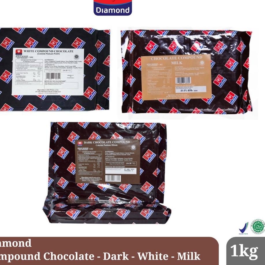 

Discount | TD4 | Diamond Compound Chocolate Dark White Milk 1kg