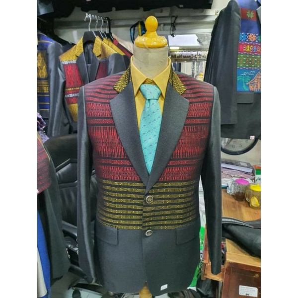 jas pria 1 stel bahan wol 008