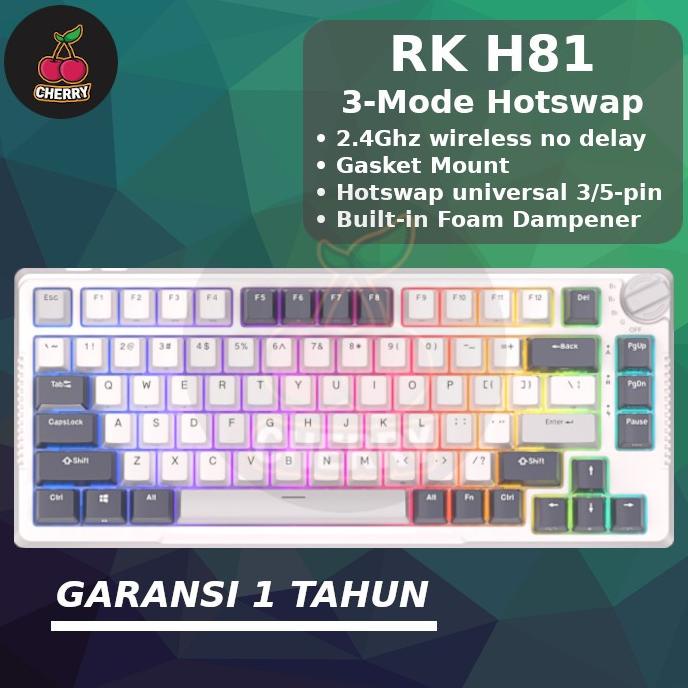 Royal Kludge RK H81 RKH81 81 Keys Gasket Wireless Mechanical Keyboard