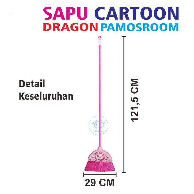 Sapu Carakter Dragon Sapu Cartoon