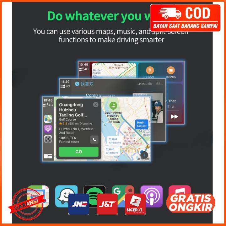 Wireless CarPlay Dongle Adapter Bluetooth Head Unit CPC200-U2W