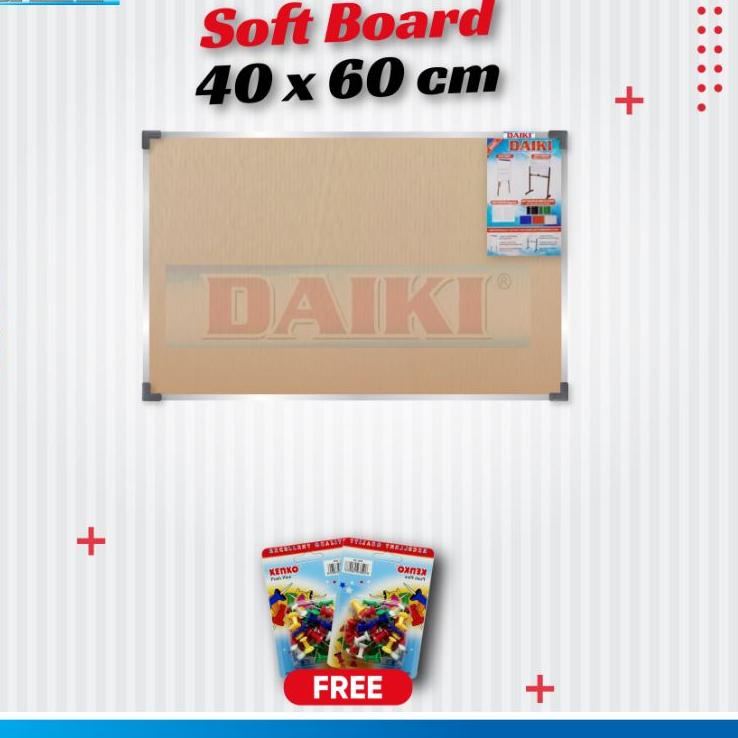 

Again10.10 Softboard / Papan mading Classic DAIKI Uk 40x60 Cm 285➠