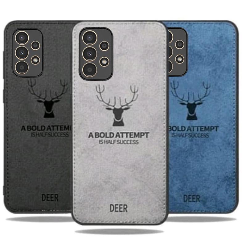 12.12 Flash Sale Promo Case Deer Samsung A23 2022 Softcase Cloth Jeans Canvas Back Cover