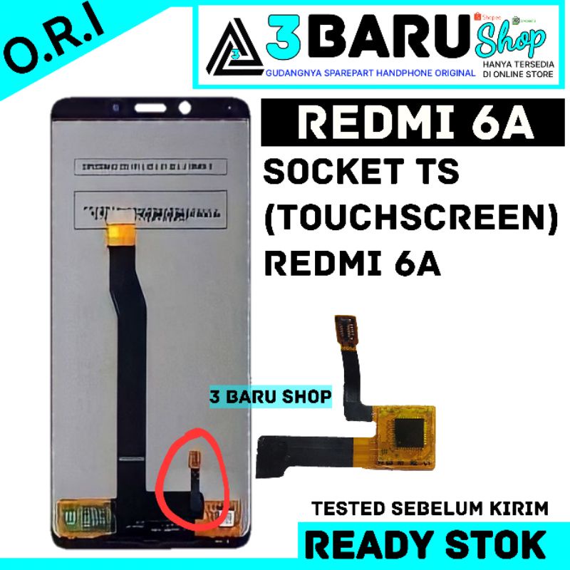 SOCKET TOUCHSCREEN REDMI 6A soket ts redmi 6a copotan konektor tc redmi 6a redmi 6
