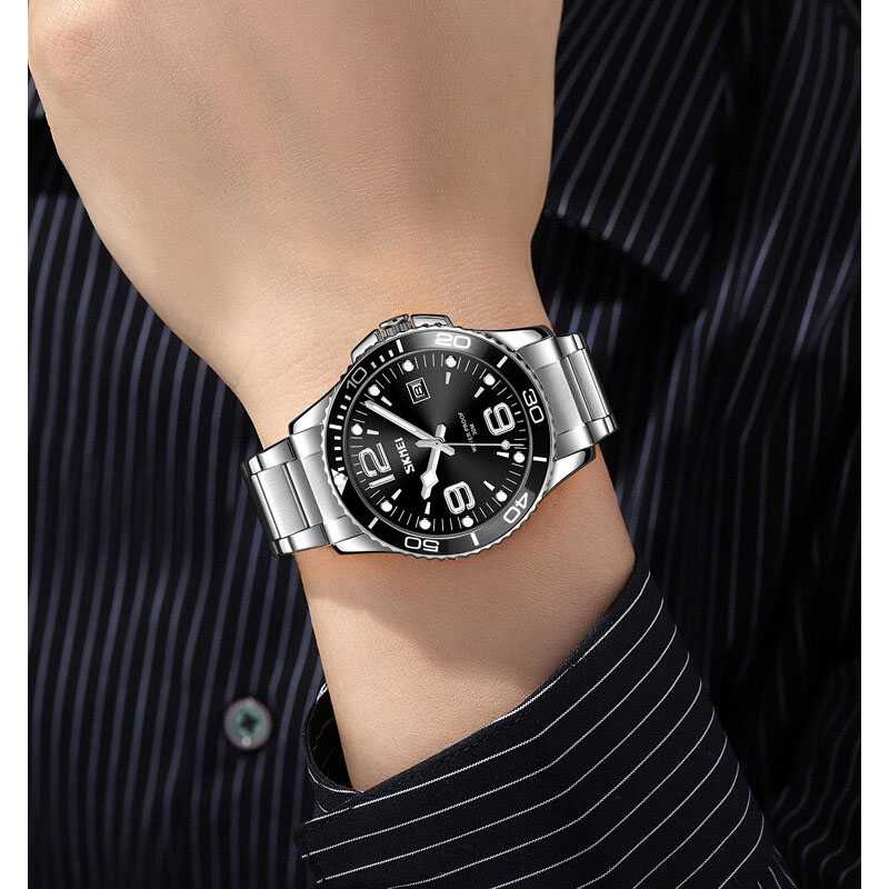 SKMEI Jam Tangan Analog Pria Strap Stainless Steel - 9278