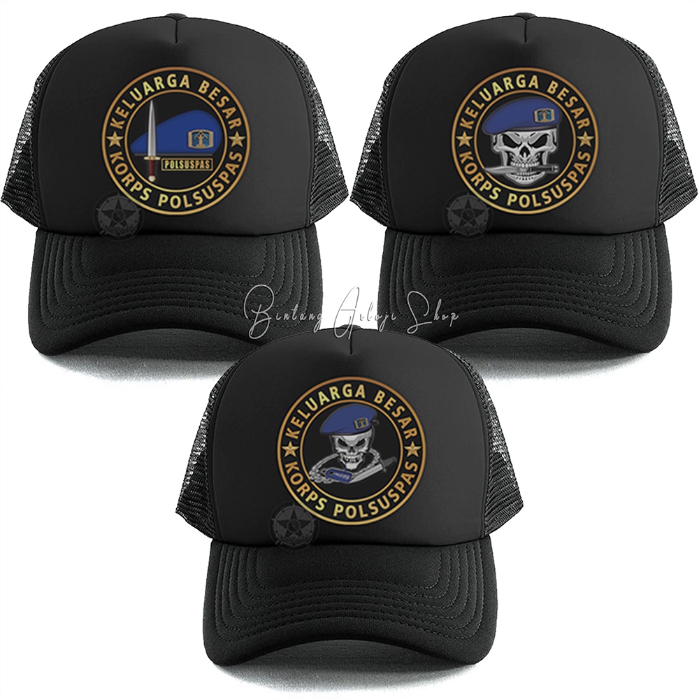 Topi Custom Keluarga Besar Korps Polsuspas Exclusive Gold