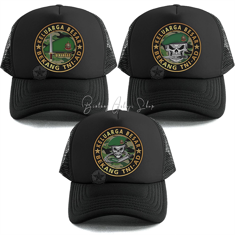 Topi Custom Keluarga Besar Bekang TNI-AD Exclusive Gold