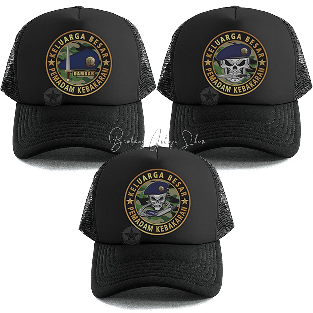 Topi Custom Keluarga Besar Pemadam Kebakaran (Damkar) Exclusive