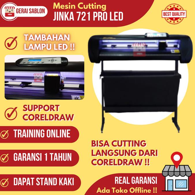 MESIN CUTTING STICKER JINKA PRO LED 721 | COREL DRAW