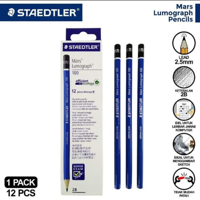

BAYAR DITEMPAT pensil steadler 2b (12pcs) Original /ALAT TULIS AESTHETIC/ALAT TULIS SET/ALAT TULIS