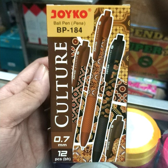 

TERMURAH Pulpen / Bolpoin Culture Batik Joyko BP-184 isi 12 pcs /ALAT TULIS AESTHETIC/ALAT TULIS