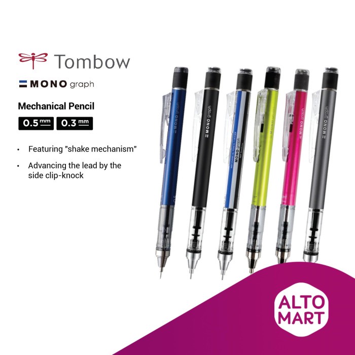 

TERBARU Tombow Mono Graph Mechanical Pencil Pensil Mekanik 0.3 0.5 mm /ALAT TULIS AESTHETIC/ALAT