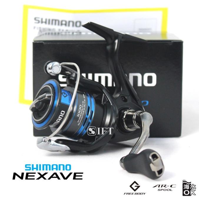 Reel Shimano NEXAVE FI 1000 2500 C3000 4000 C5000 HG 2021 Pancing Ori