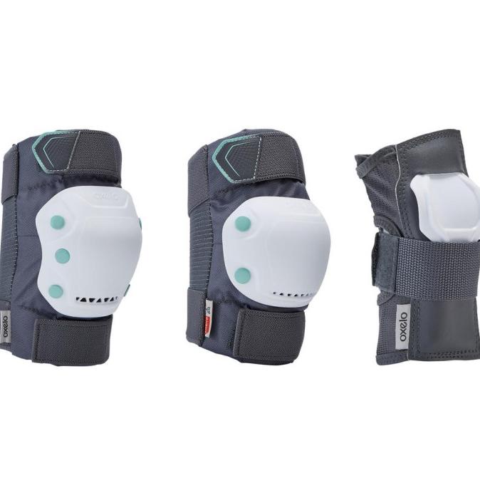 Decathlon Oxelo Set Pelindung Sepatu Roda Dewasa Fit 500 - 8494805