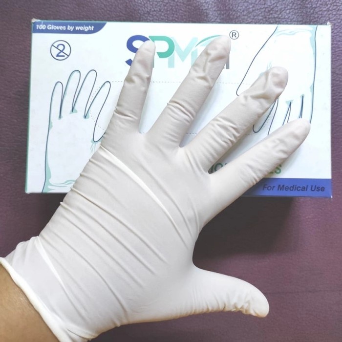 Terlaris Sarung Tangan Latex Haloni Jane Spmed Sentramed Free Powder 100 Pcs