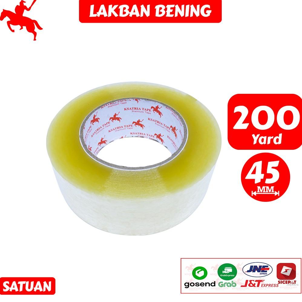

Lakban OPP Tape / Lakban Bening KSATRIA Tape 200 Yard 9452
