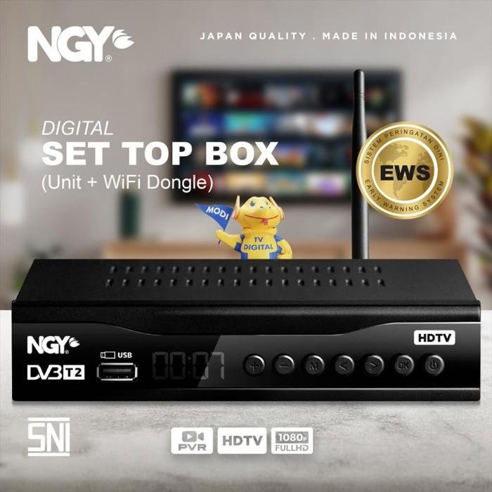 ADVANCE SET TOP BOX DVB-T2 MODEL STP-A01 PENERIMA SIARAN TV DIGITAL