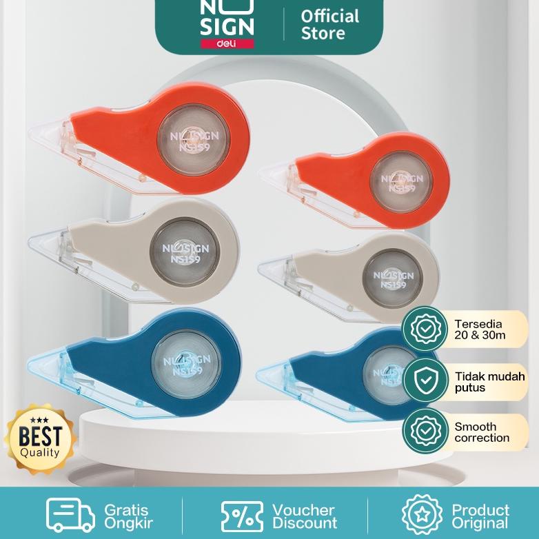 

Terlaris!! Nusign Correction Tape / Pita Koreksi 30 20 Meter Sangat Halus Merekat Sempurna ENS159 ENS160 Terkini -⌒