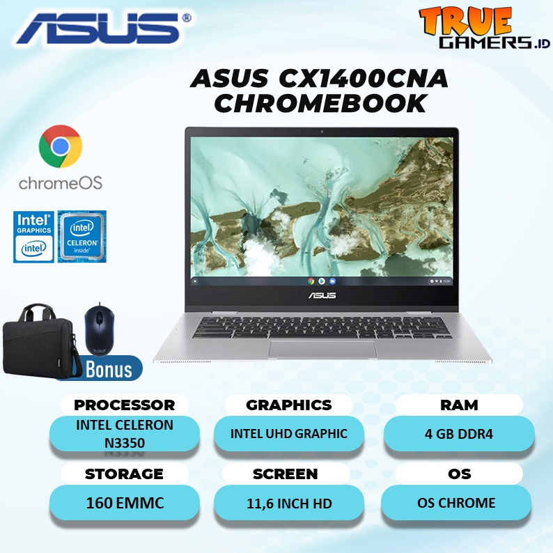 Laptop Asus CX1400CNA CHROMEBOOK N3350 4GB 160GB 14.0