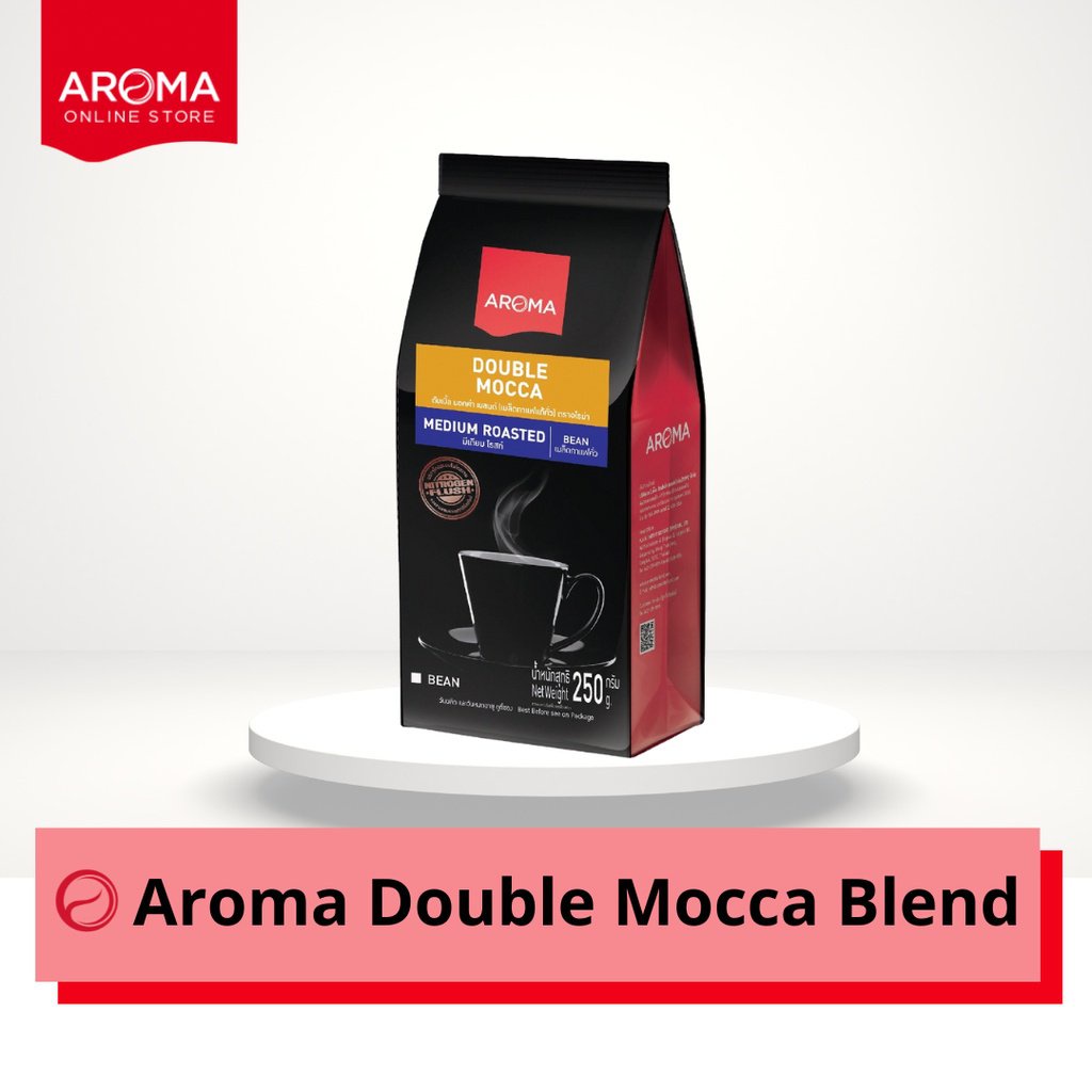 

Aroma kopi panggang biji kopi ganda MOCCA blend bean 250g/pak biji DSS6
