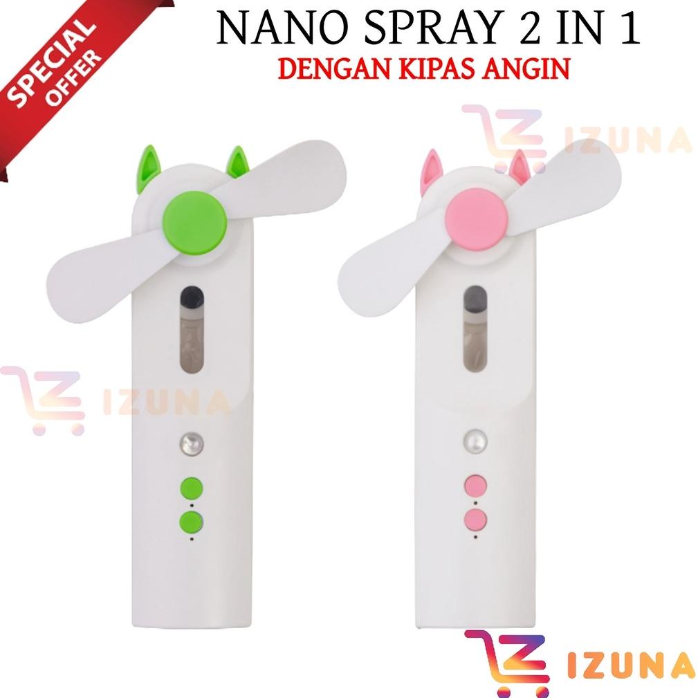 [KODE M6CWY] [IZUNA] NANO SPRAY GENERASI 2 / NANO SPRAY DENGAN KIPAS ANGIN / NANO SPRAY 2 IN 1