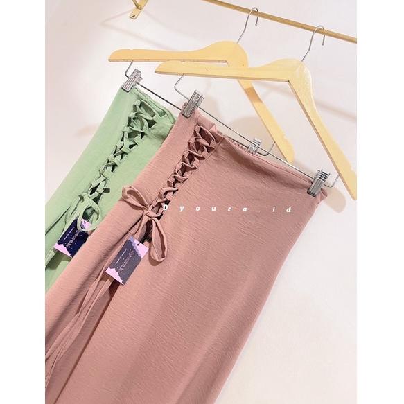 [KODE LZNSG] ROK AESTHETIC SIMPUL CRINKLE AIRFLOW PREMIUM / rok murah / ROK SERUT CRINKEL AIRFLOE/ R