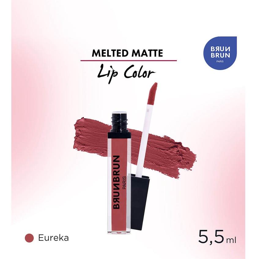 [KODE B6W8I] Brunbrun Paris Melted Matte Lip Color - Eureka