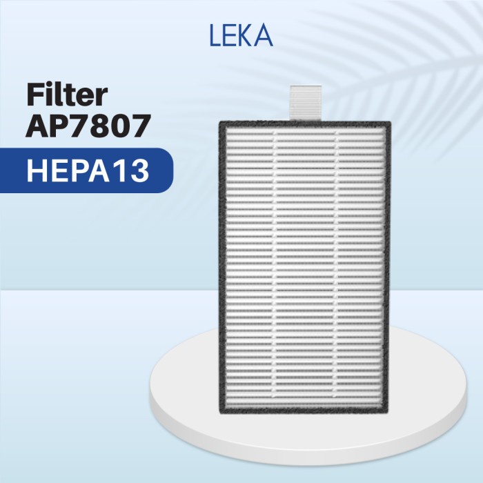 Terlaris Leka Ap7807 Led Air Purifier - Replacement Filter Hepa13