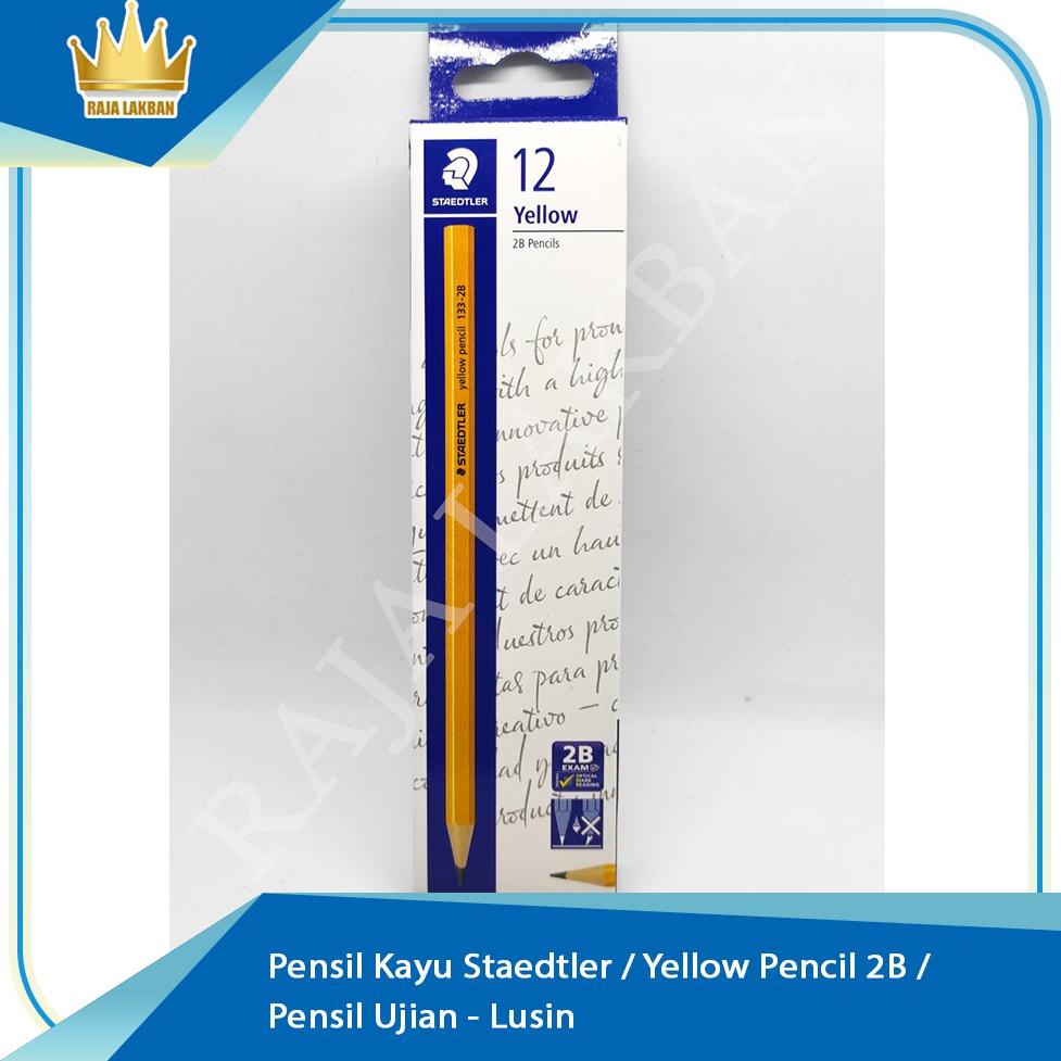 

[PRODUK EZNER85] Pensil Kayu Staedtler / Yellow Pencil 2B / Pensil Ujian - Lusin Ready (｀