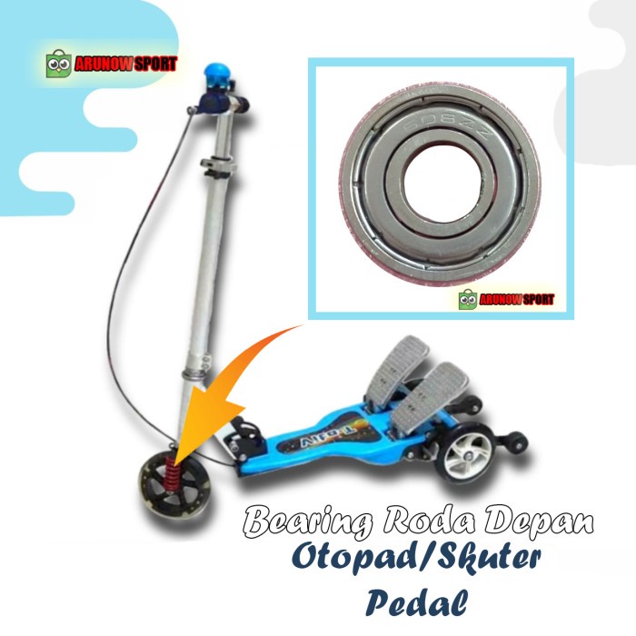 Bearing Roda Depan Scooter Skuter Pedal Otoped Anak (L6O6) Mini Otoped Anak Ada Tempat Duduk Scooter