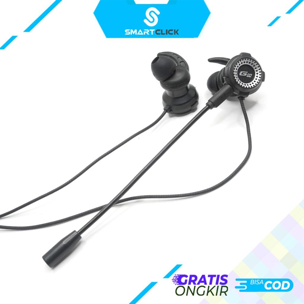 Earphone Gaming Super Bass Aktif Noise Canceling Senor With Mic GM 108