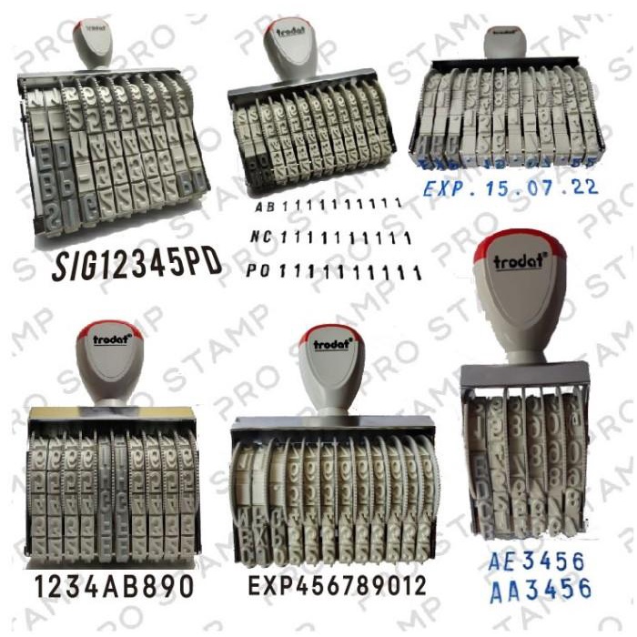 

Stempel Angka Manual 10 Digit 4mm Trodat 15410