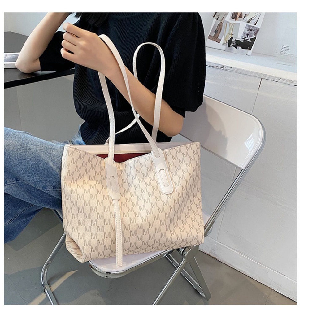 MV_Marvelouz MV137619 Tas TOTE BAG Wanita Motif Casual Fashion Kekinian terbaru 1kg bisa 2 tas supplier tas import CR7619 LT1986