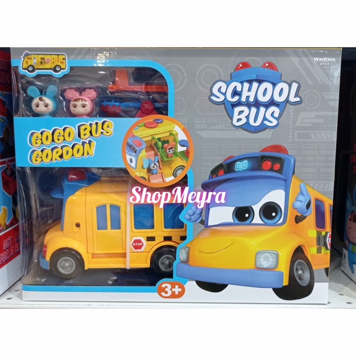 Promo Gogo Bus Gordon Playset School Bus Terbaru