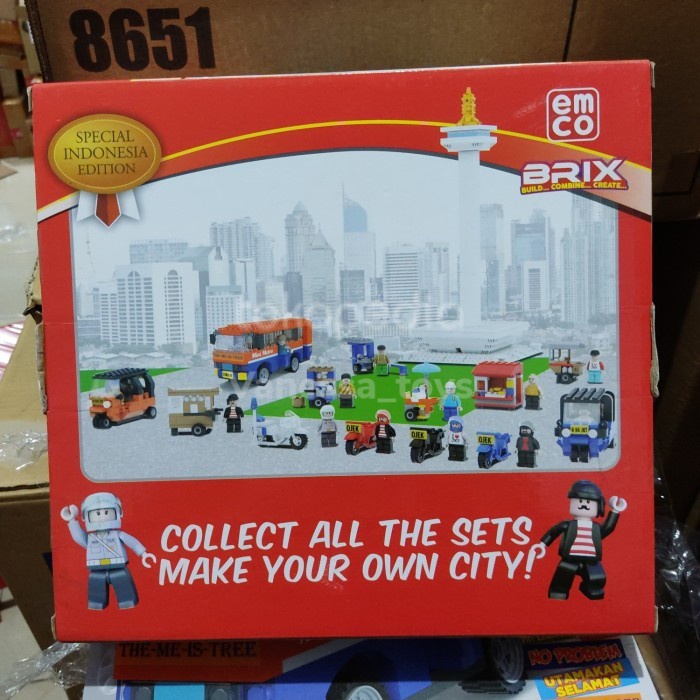 Diskon Spesial Emco Brix Mini Metro 8651 Bus Metro Puzzle Original Terlaris