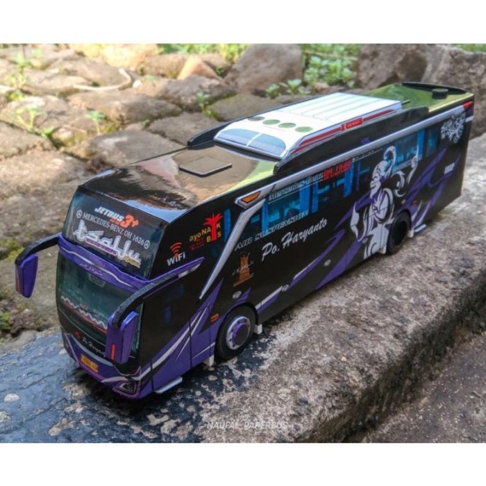 Diskon Spesial Miniatur Papercraft Bus Po Haryanto Skala 50 Termurah