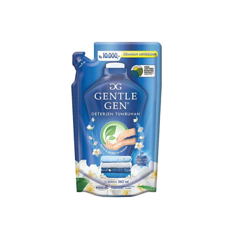 GENTLE GEN Deterjen Cair Morning Breeze 360 ml