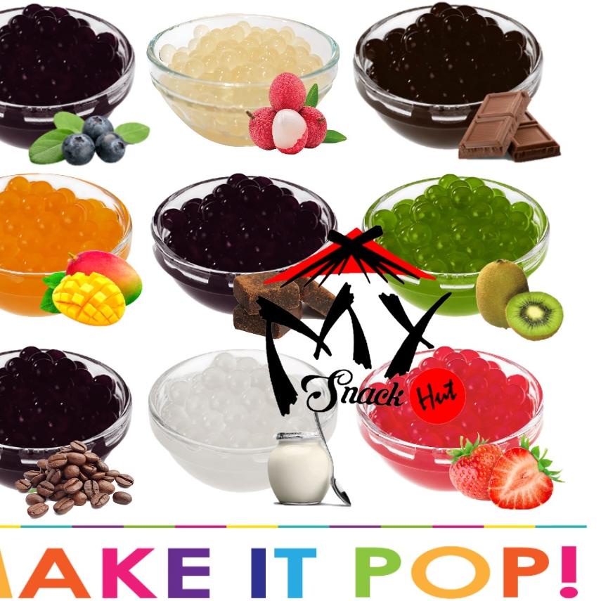 

Termurah | KP8 | TAIWAN POPPING BOBA 250GR - BURSTING PEARL TOPPING BABEL MINUMAN POP BUBBLE MULUT MELETUS IMPORT